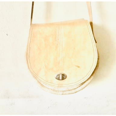 Casual Handwoven Rattan And Leather Mix Crossbody Bag -2