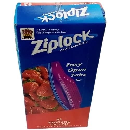 Ziplock Freezer Bag -medium Size - 52 Pieces