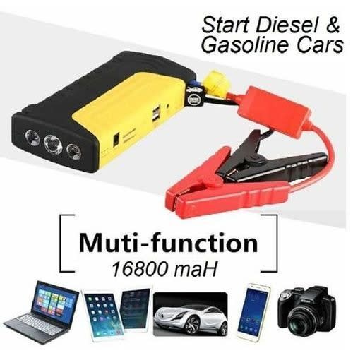 High Power Jump Starter Kit And Power Bank For Cars, Laptop & Mobile Devices - 50800mah