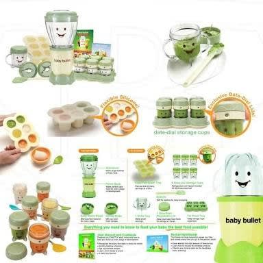 20pcs Baby Food Blender & Processor Set - Green