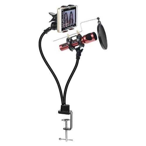 KH-24 Huake Desktop Phone Clip Holder And Mobile Microphone Live Stand