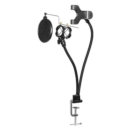 KH-24 Huake Desktop Phone Clip Holder And Mobile Microphone Live Stand