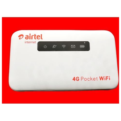 Airtel Universal 4g Lte Mobile Wifi Hotspot With Lan Port - 2600mAh - 5gb Data