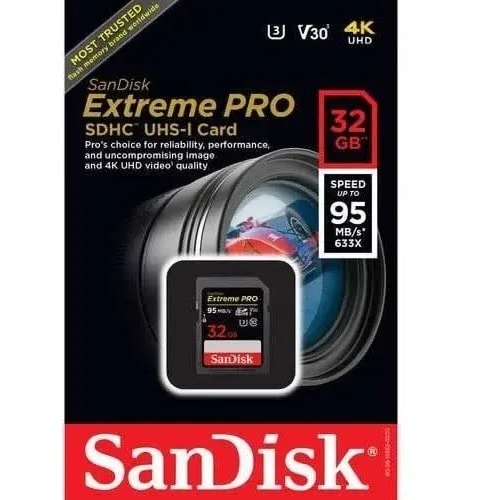 Extreme Pro 32GB Uhs-i Sdxc Memory Card - 95mb/s