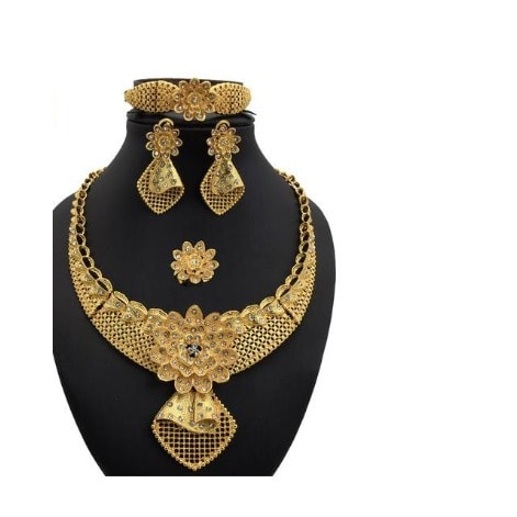 4 In 1 Necklace Jewelry For Women - Gold