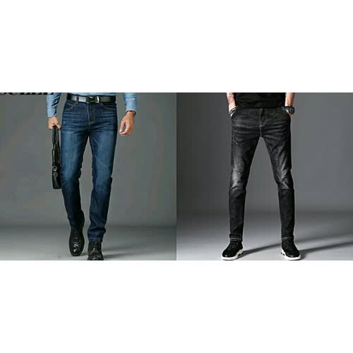 2 Piece Stock Jeans - Blue & Black