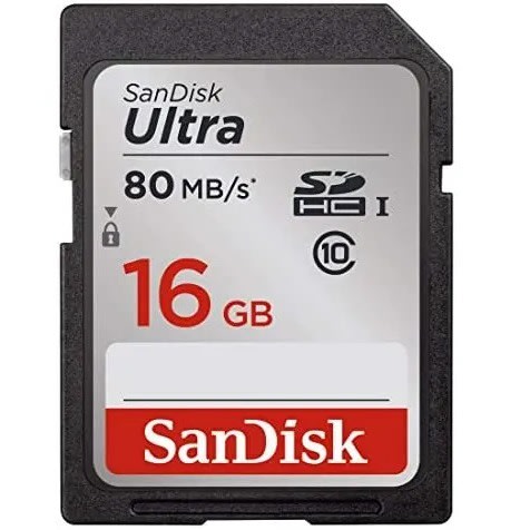 Ultra 16GB Sdxc Memory Card C10 80mb/s