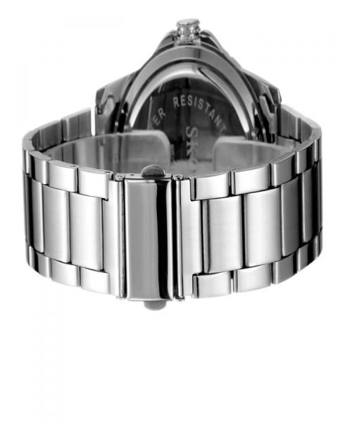 Alloy Steel Luxury Fashionable Quartz Watch - Black