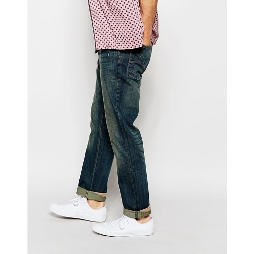 Non-stretch Heavy Wash Denim Jeans