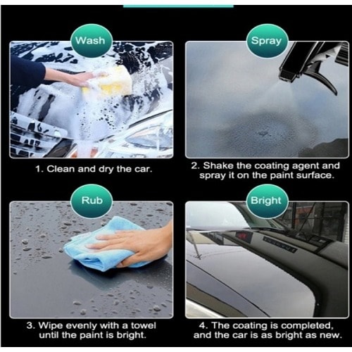 Hand Spray Nano Car Coating Wax - 120ml