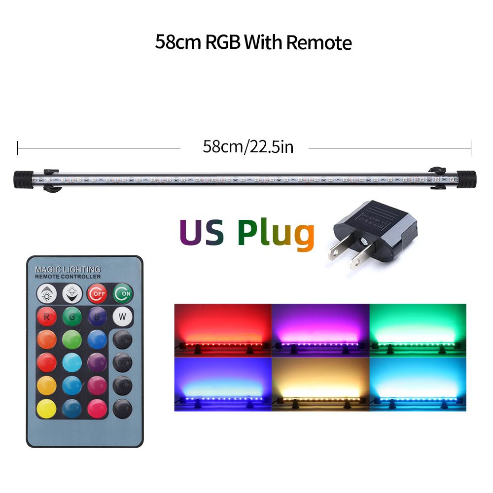 Aquarium LED Bar Waterproof Fish 18-57CM Underwater Aquario