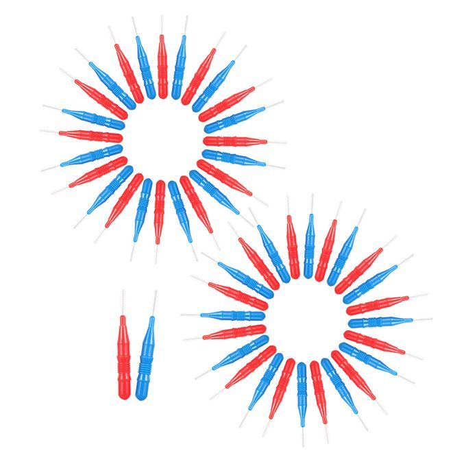 50pcs Interdental Brush Floss Head Tooth Pick Tool Between-