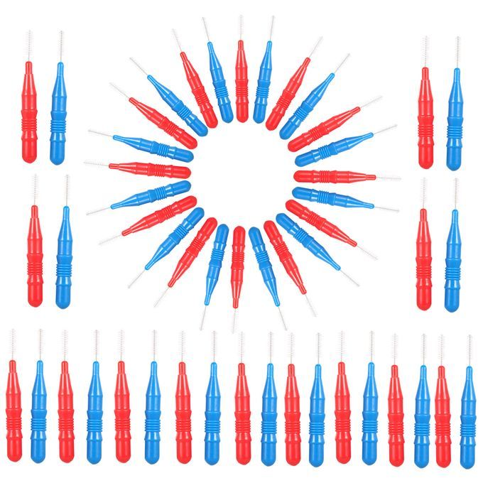 50pcs Interdental Brush Floss Head Tooth Pick Tool Between-