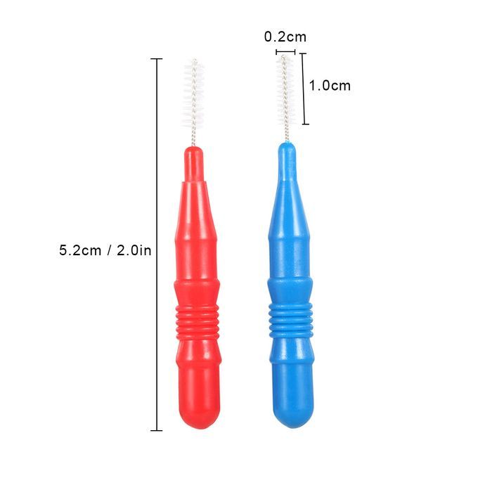 50pcs Interdental Brush Floss Head Tooth Pick Tool Between-