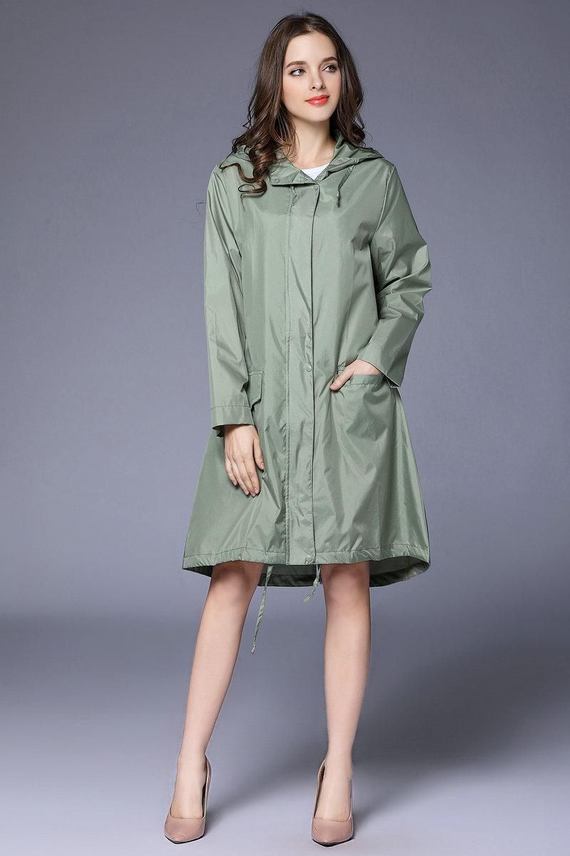 Ladies Rain Coat Breathable Ladies Long Raincoats