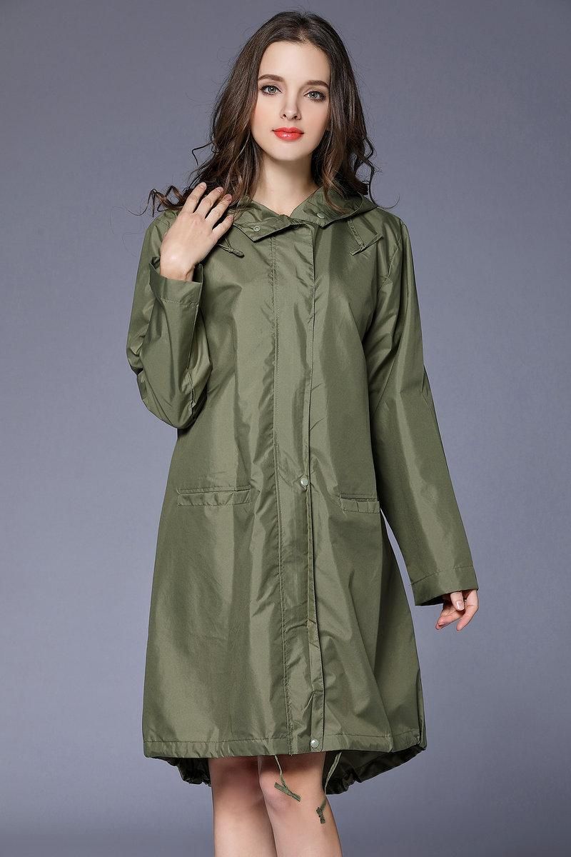 Ladies Rain Coat Breathable Ladies Long Raincoats