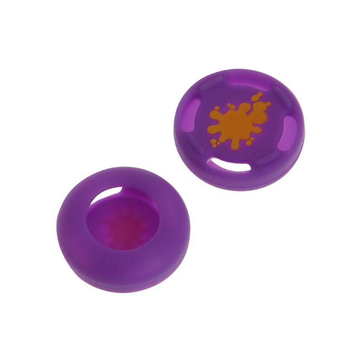 2Pcs Silicone Thumb Stick Caps Grip Gamepad-Spray Purple