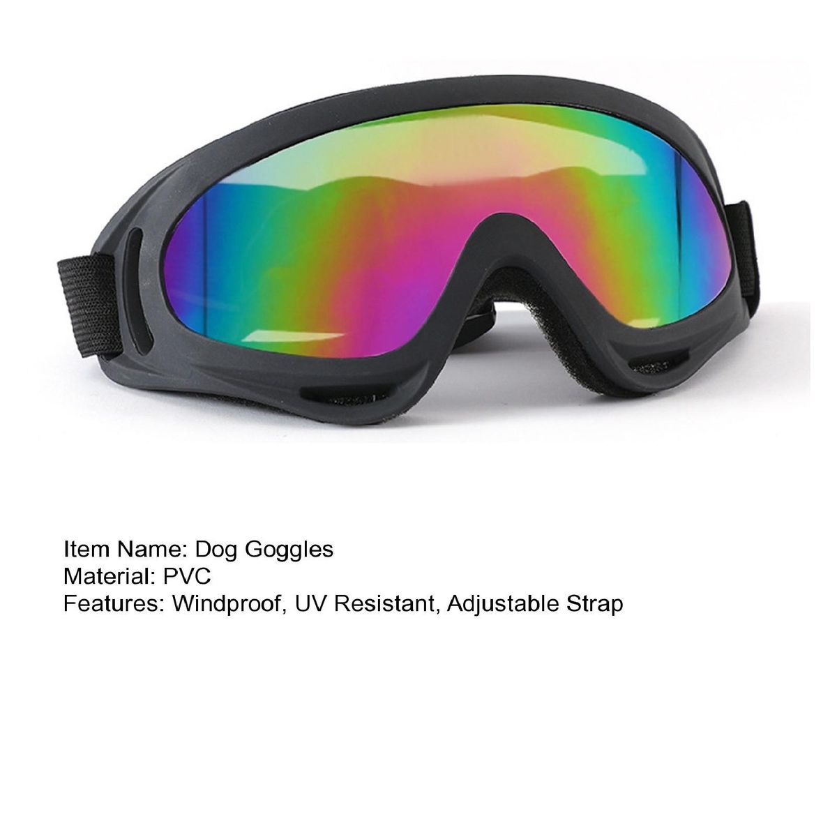 Shatterproof Dog Glasses Petsafe Pupshield Adjustable Uv Dog for Small Multicolor