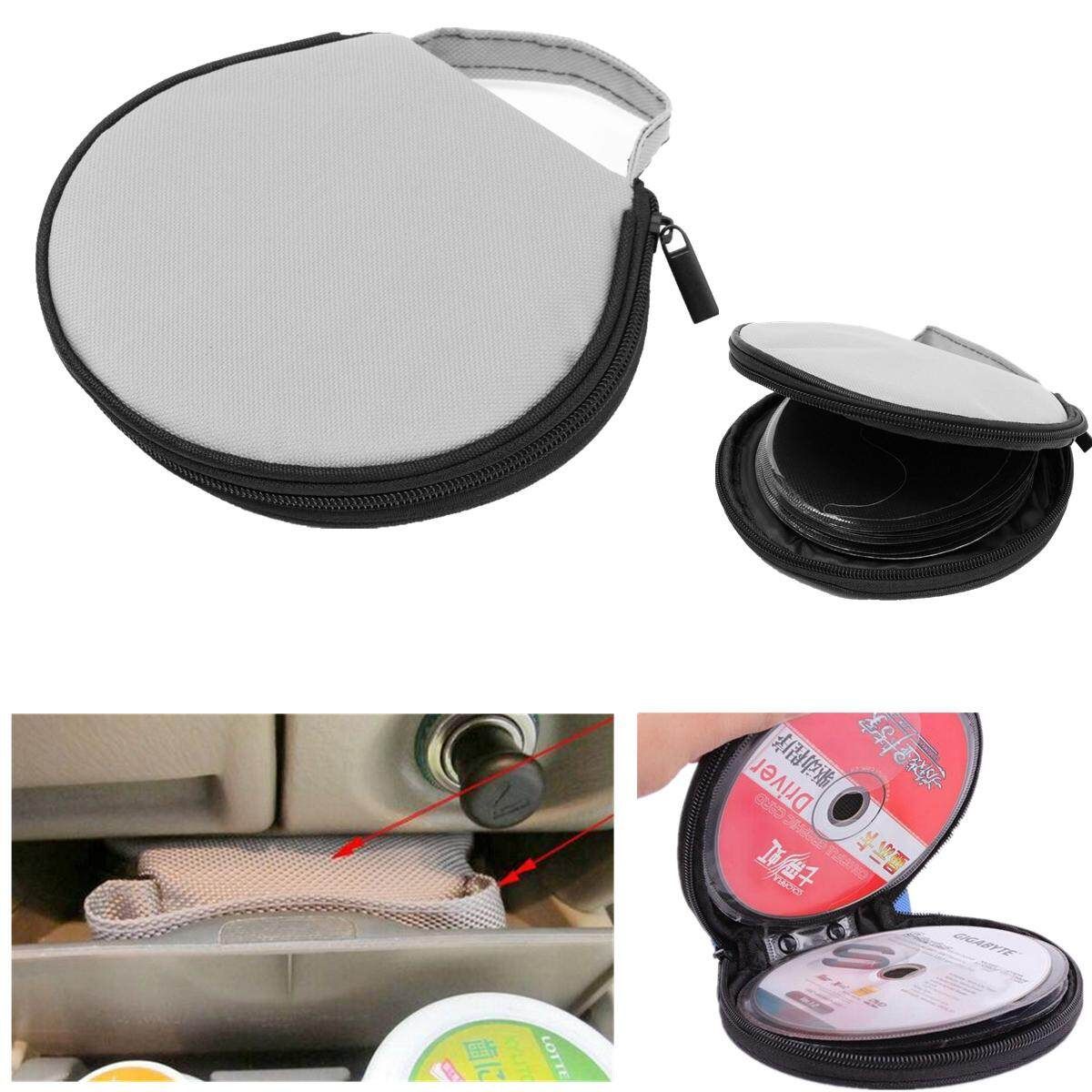 Hot 1PCS 20 Disc CD DVD Case Storage Holder Carry Case Organizer CD DVD Sleeve Wallet Cover Bag Box Holder DJ Storage Cover Grey Grey