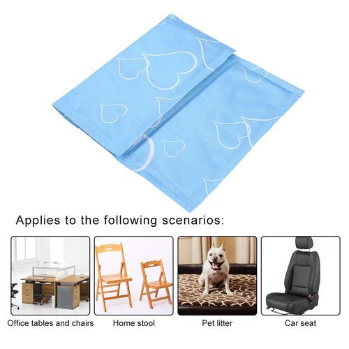 PVC Ice Pad Cushion Multifunctional Ice Pad Mattress Summer Season Cooling Blue