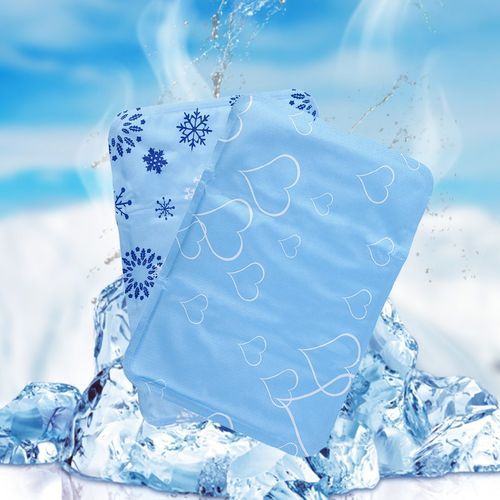 PVC Ice Pad Cushion Multifunctional Ice Pad Mattress Summer Season Cooling Blue