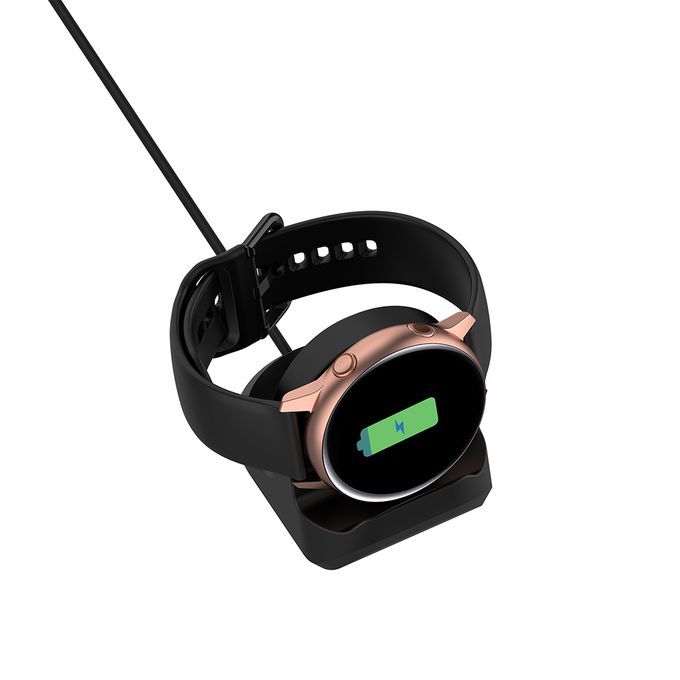 USB Charging Dock Cradle For Galaxy Watch Active Smart Watch Black