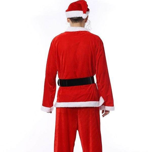 Christmas Santa Claus Clothing Men And Women 's Clothing Gold Velvet Clothing Performance Costumes