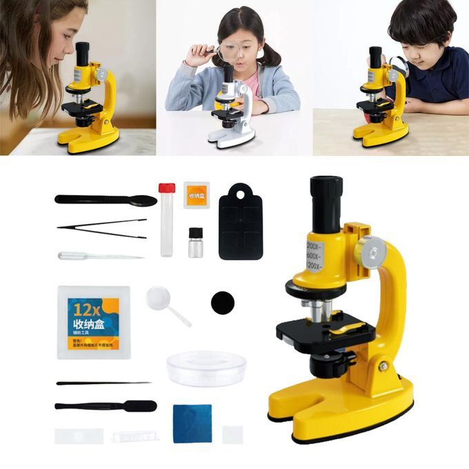 Students Microscope Toy Set Iological Microscope For Home School B