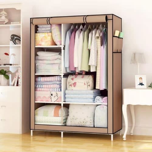 Cloth Wardrobe - Brown - 170 X105 X45cm