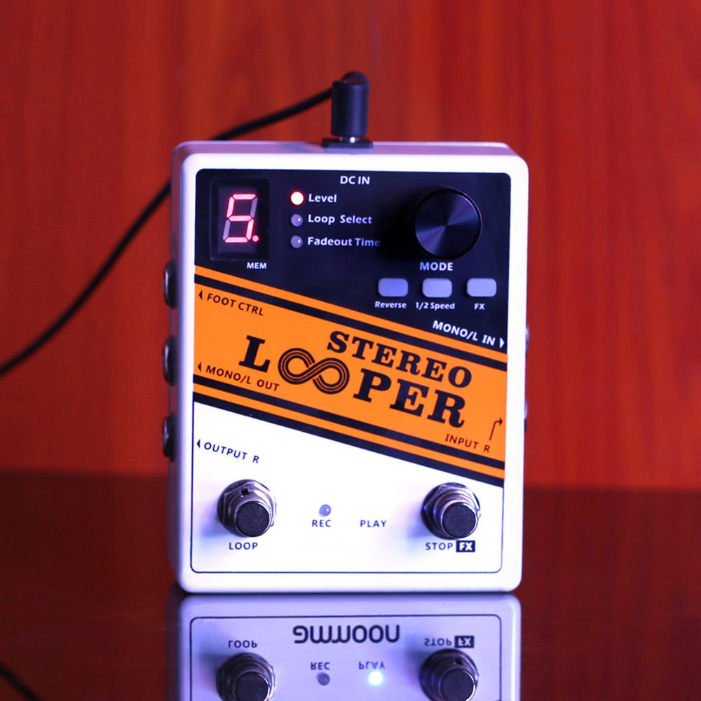 STEREO LOOPER Loop Record Guitar Effect Pedal 10