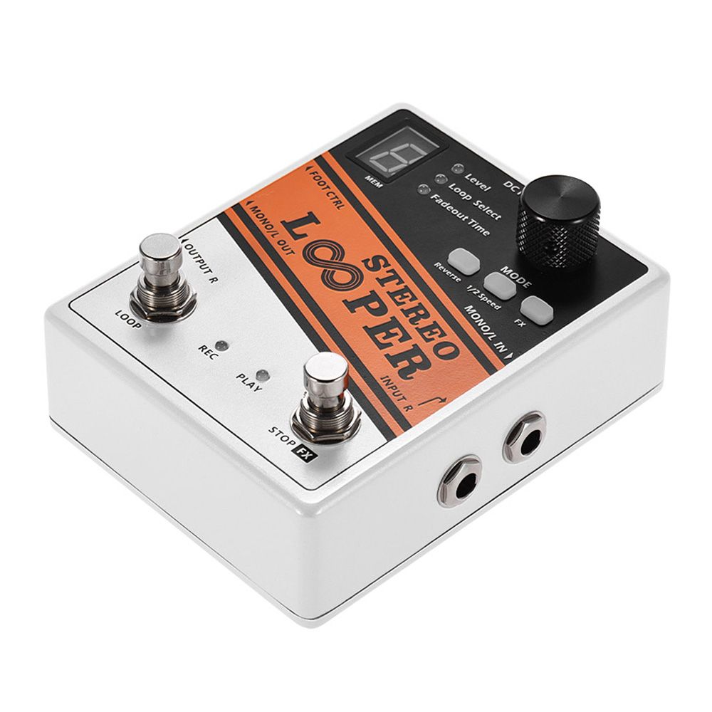 STEREO LOOPER Loop Record Guitar Effect Pedal 10