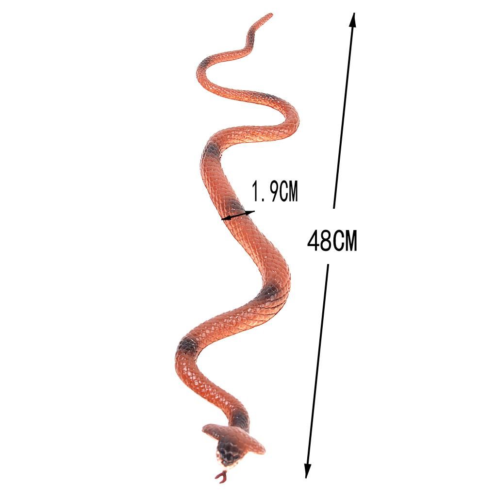 8" King  Snake Model Pretend Trick Toy Joke Halloween Prop