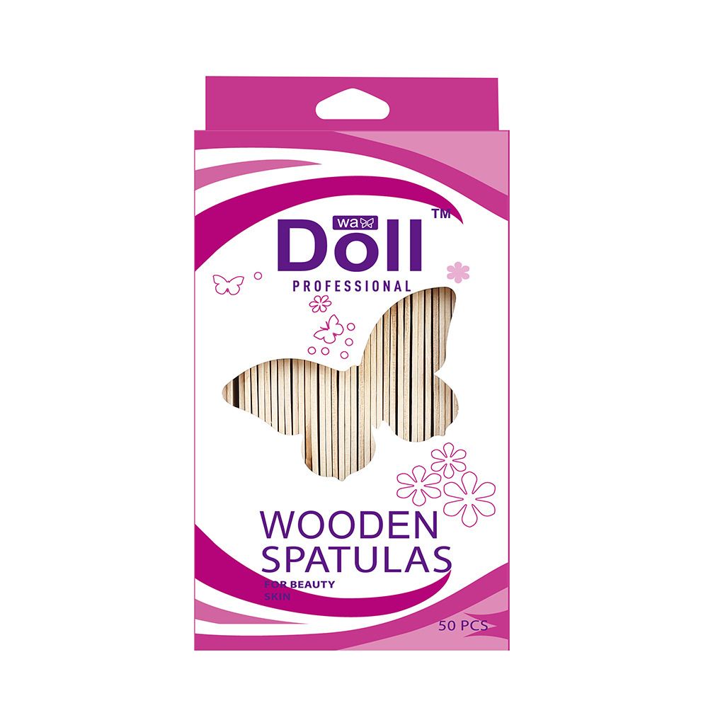 50 Count Wax Stick Wood Waxing Sticks Spatulas Applicators