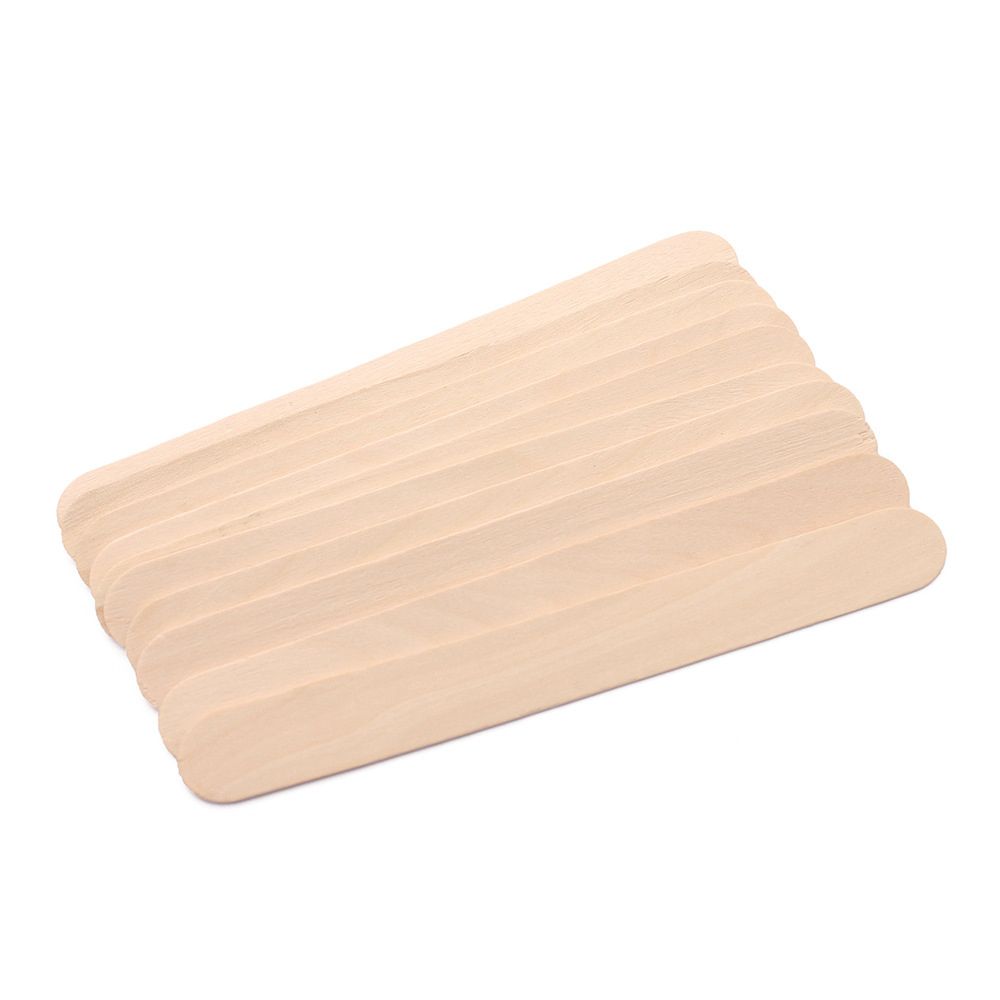 50 Count Wax Stick Wood Waxing Sticks Spatulas Applicators
