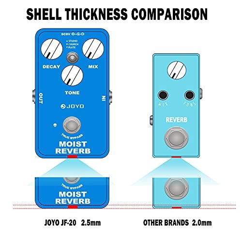 JOYO Reverb Effect Pedal Digital Guitar Pedal With 3 Reverb
