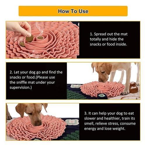 Dogs Slow Feeding Mat Durable Dog Foraging Mat Puzzle Toys Encourages Natural Foraging Skills