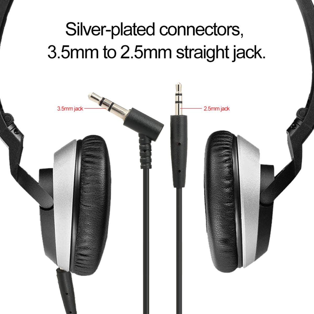 3.5mm To 2.5mm Audio Cable For BOSE OE2 Headphones Cord Line