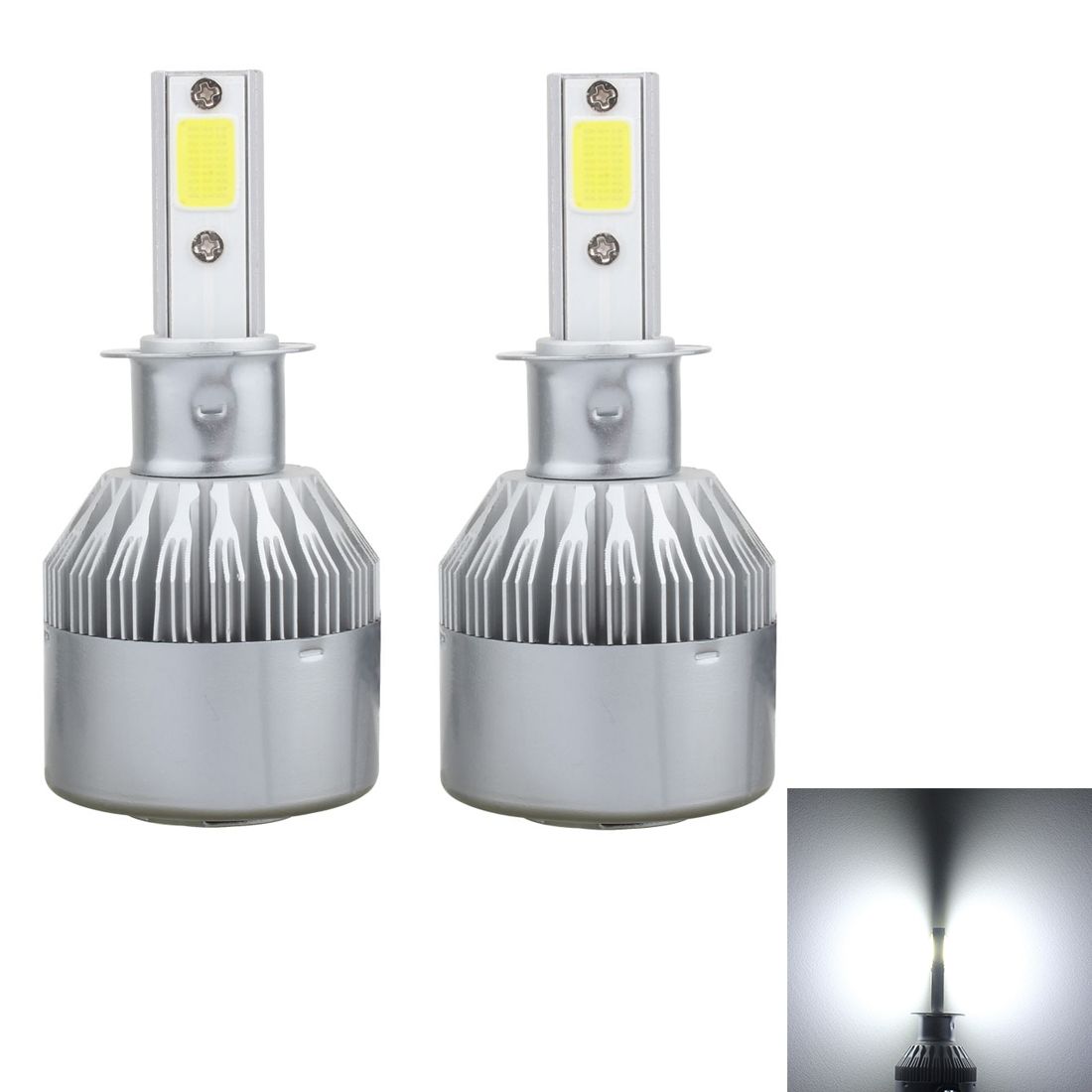 2 PCS H3 18W IP68 Canbus Constant Current Car LED Headlight
