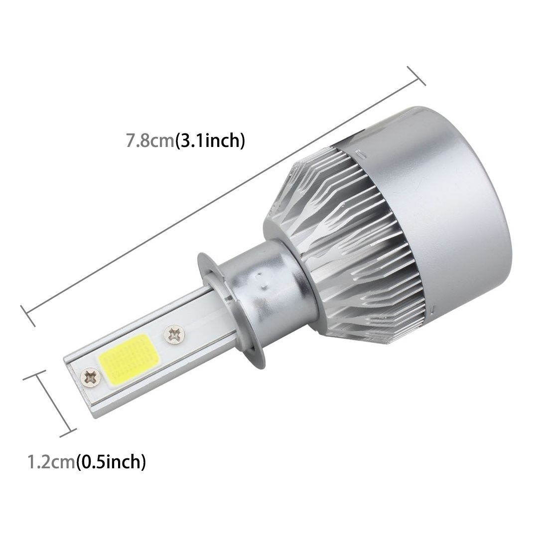 2 PCS H3 18W IP68 Canbus Constant Current Car LED Headlight