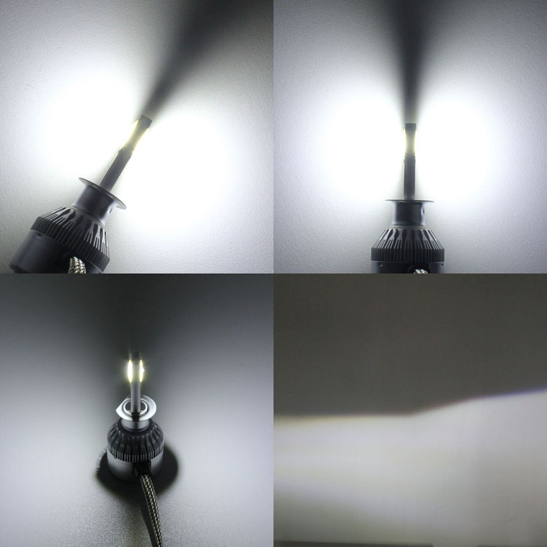 2 PCS H3 18W IP68 Canbus Constant Current Car LED Headlight