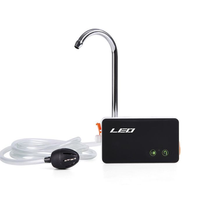 LEO 28015 2 In 1 USB Rechargeable Fishing Pumping Aeration Air Pump With 3  LED Lights