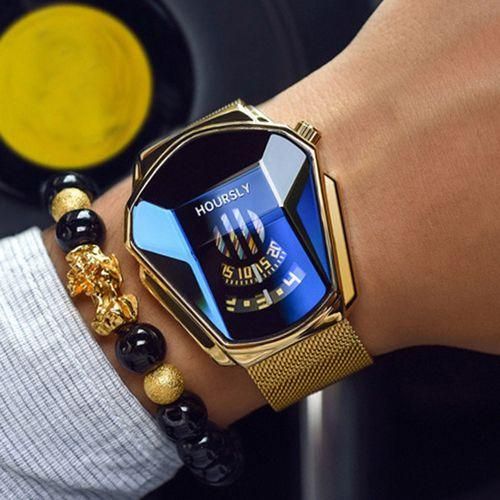 2023 brand new cool motorcycle men's sports quartz watch gold watch