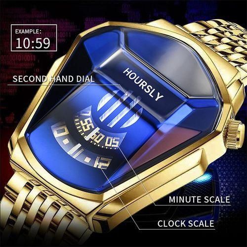 2023 brand new cool motorcycle men's sports quartz watch gold watch