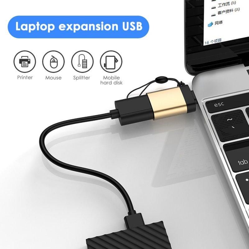 USB 3.0 Female to Type-C Male OTG Converter Charge-Silver
