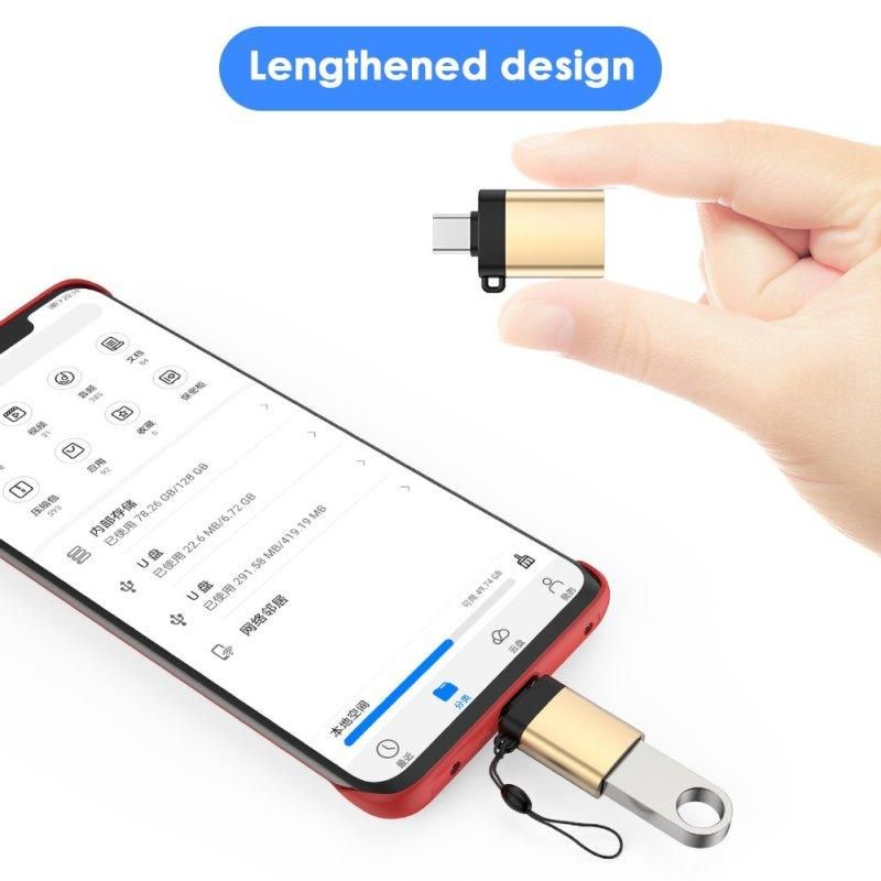 USB 3.0 Female to Type-C Male OTG Converter Charge-Silver