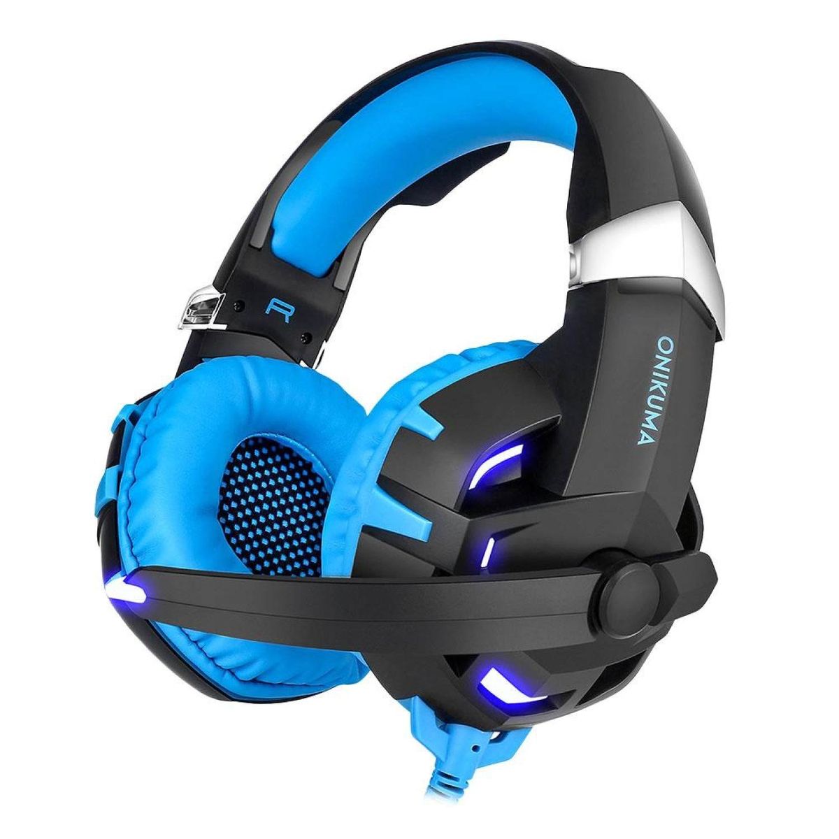 K2 Stereo Gaming Headset 2.2m Cable LED Light 7.1 Sound Effect Over-ear Headphones With Mic For Computer Game BDZ