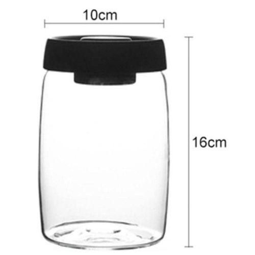 Coffee Bean Storage Container Glass Vacuum Jar