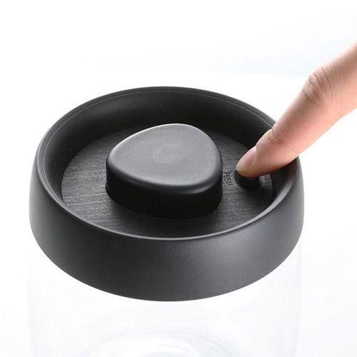 Coffee Bean Storage Container Glass Vacuum Jar