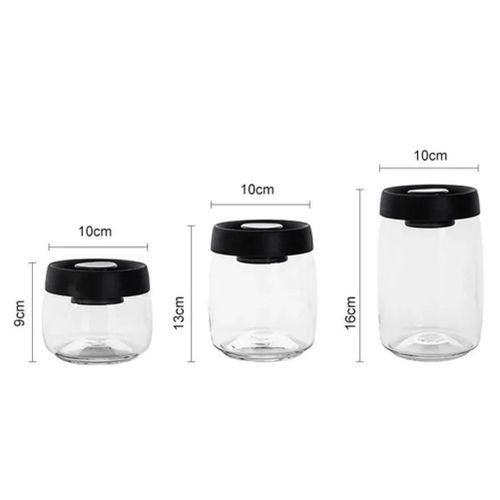 Coffee Bean Storage Container Glass Vacuum Jar