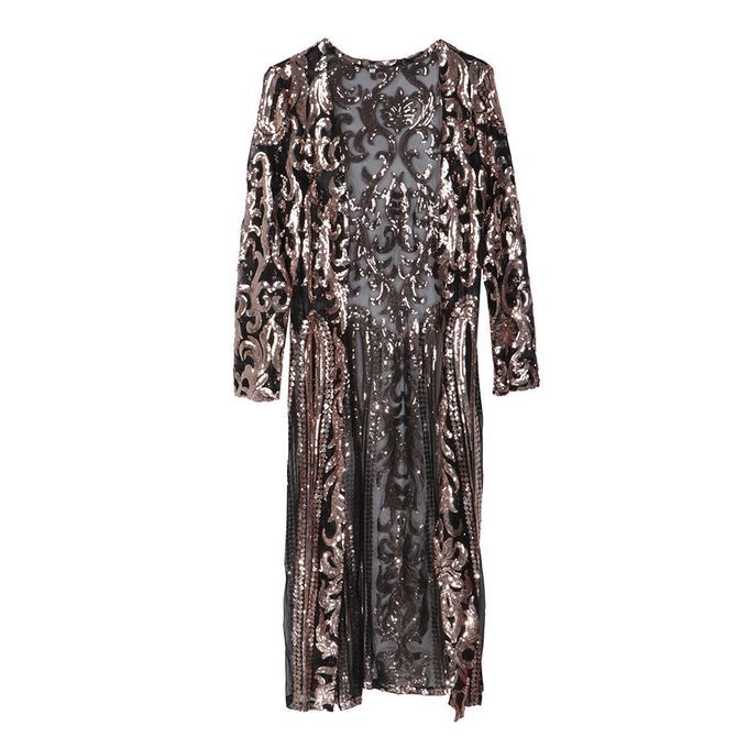 Cardigan Coat Long Jacket Cloak Cape  Duster Outwear For Holiday Black